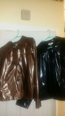 Light weight patent leather jackets
