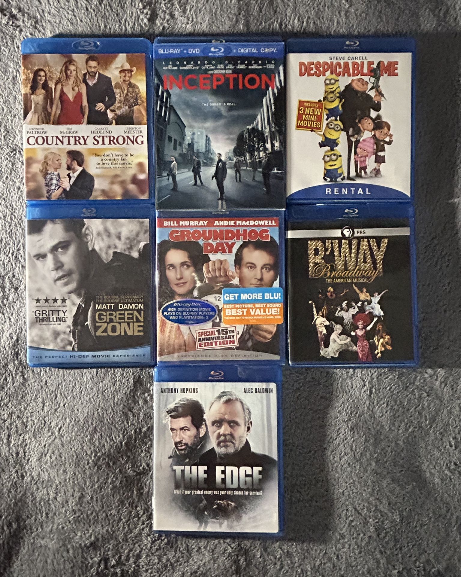 7 Blu-Ray Movies - Make Best Offer $$$