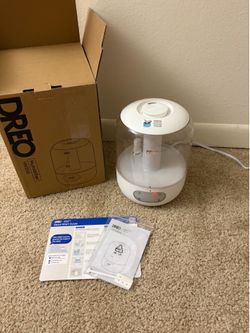 DREO Cool Mist Humidifiers for Baby, 3L Top Fill, 26dB Quite, Ambient Indicator
