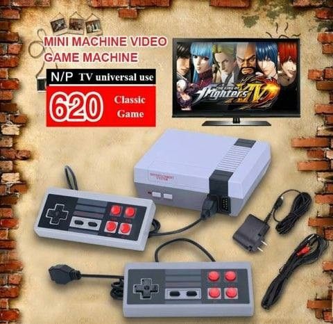 New 620 video games Nintendo retro mini console your favorite classic games (1 console 2 controllers 1av cable 1 power adapter) game titles in pic