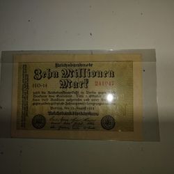 1923 German Banknote