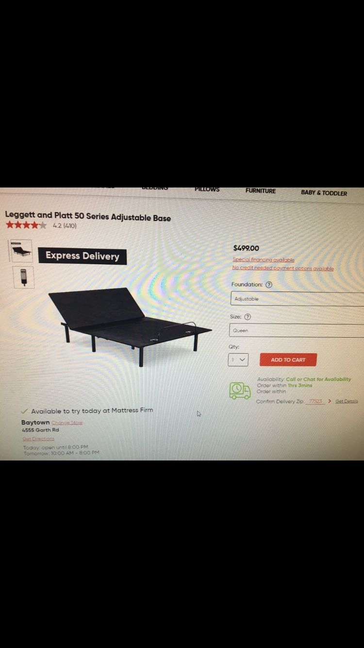 Leggett & Platt 50 Series Adjustable BaseQueen for Sale in OLD RVRWNFRE, TX OfferUp