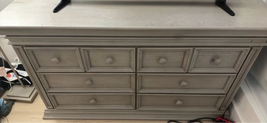 Baby Caché Gray Wood Dresser