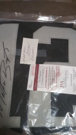 Oakland raiders autograph jersey jsa authenticated