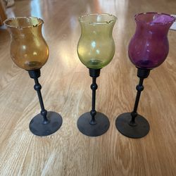 Three Small Candle Holders