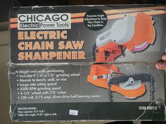 Chicago Electric 93213 Electric Chain Saw Sharpener