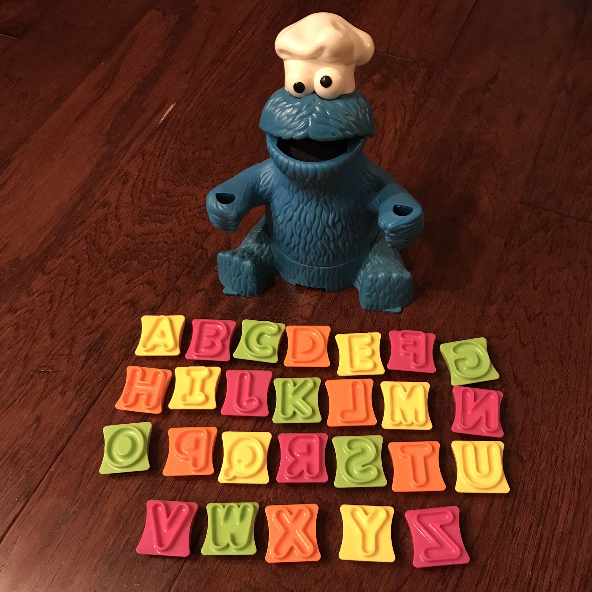 Cookie Monster alphabet play doh toy