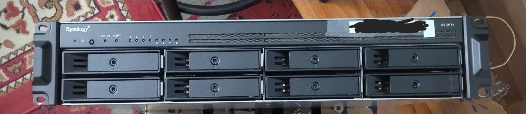Synology RS1219+ RackStation
NAS Server 8 Bay 80tb (eight
10tb hdd) 16gb ram