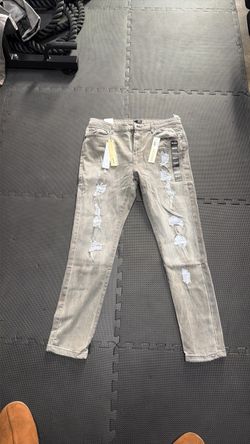 Reason Distressed Gray Jeans 38x32