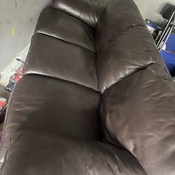 Leather Sofa , storage Kept