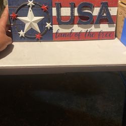 USA Land Of The Free Wall Decor