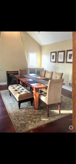 Dining table and chairs