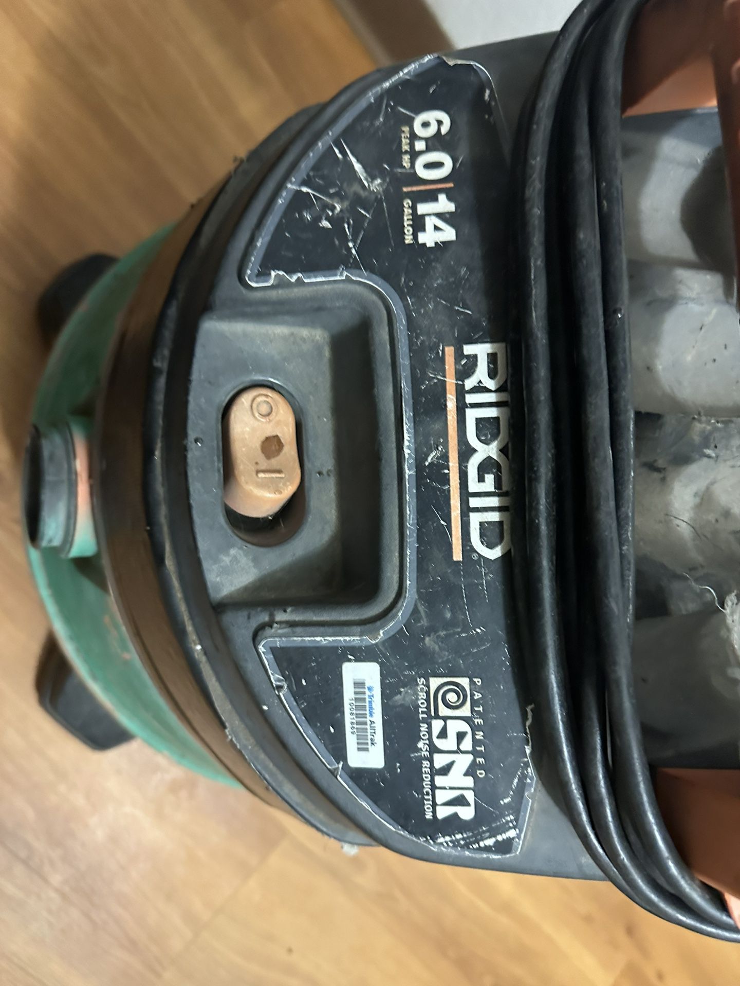 Rigid 6.0, Shop Vac With Two Hoses And Accessories