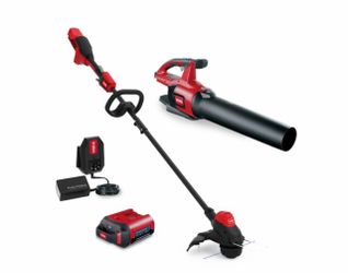 Toro Flex-Force 60-volt max Cordless Battery String Trimmer and Leaf Blower and Combo Kit 2 Ah
