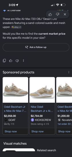 Size 9 men’s new over 1k
