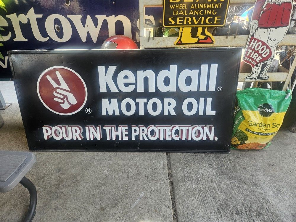 Kendall Motor Oil Sign