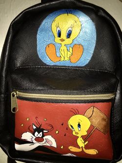 Hand Painted Leather Bag/Purse