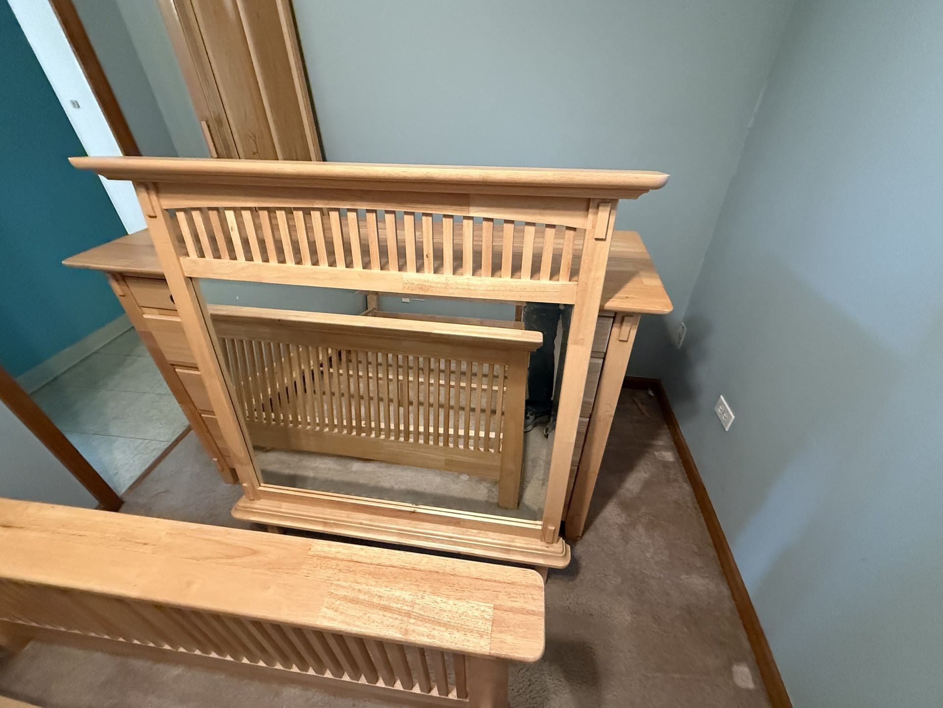 Bed Frame With Dresser
