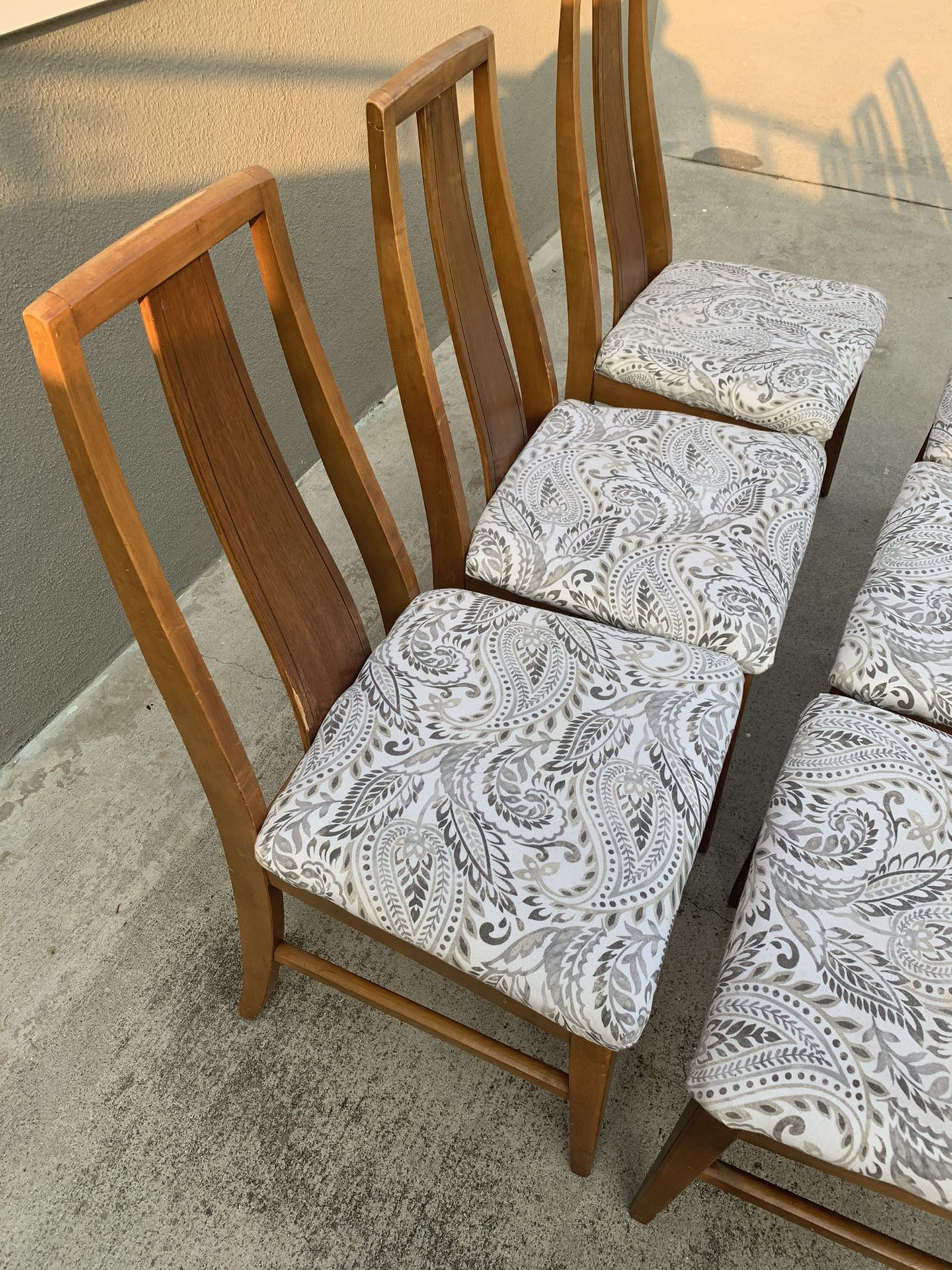 Six Vintage Dining Chairs - FREE