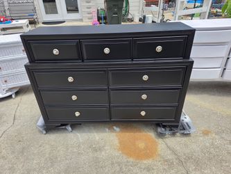 Medium Sized Black Dresser