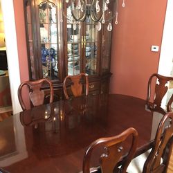 Dining table and buffet cabinet