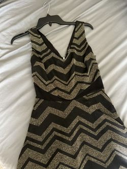 Black & Gold Sparkly Dress