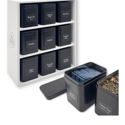 AllSpice Tea Organizer  - White