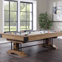 Falmouth Pool Table w/ Dining Top and Bench