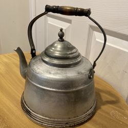 Amazing Vintage Aluminum Camping Tea Kettle!!