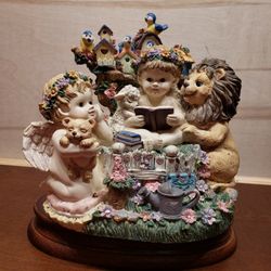 Dreamsicle Angel Cherubs Musical Figurine 