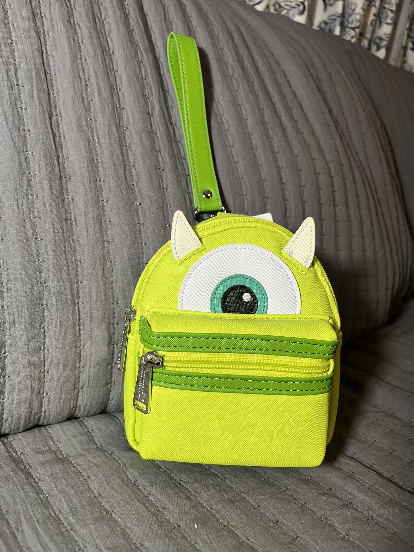Loungefly x Disney Parks Monsters Inc. Mike Wazowski Mini Wristlet