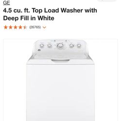 New GE Washer - Will Add In Free Dryer