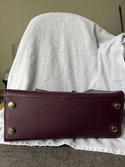 Michael Kors Saffiano Shoulder Tote Merlot Pre-Owned Bag for Sale