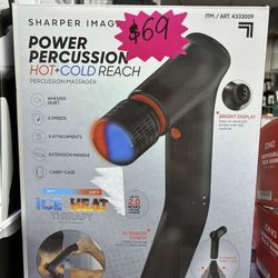 Sharper Image Power Percussion Hot+Cold Reach Percussion Massager