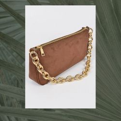 Brown Suede Purse 