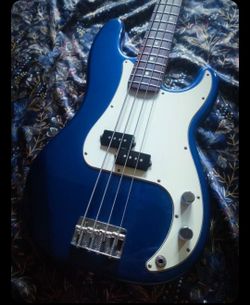 Blue Fender Precision Bass