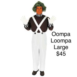 Oompa Loompa Halloween Costume Large