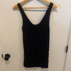 Aritzia Wilfred black scoop dress / oversized top size small
