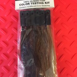 Celebrity 100% Human Hair Testing Kit Real Virgin Hair Sample Dyeable Cosmetology Salon Student Practice