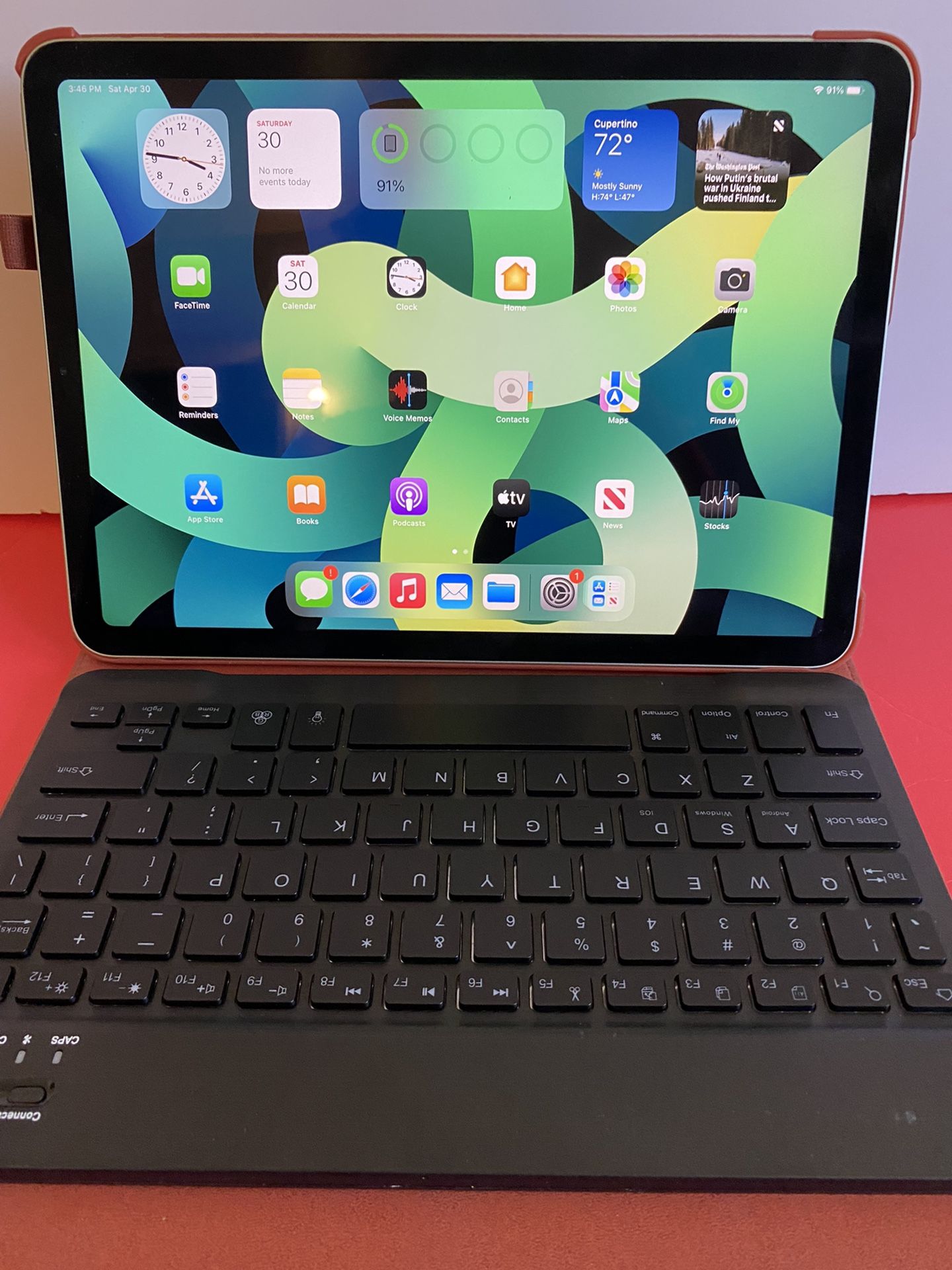 Apple IPad Air 4th Generation (10.9” Liquid Retina Display/2020 Model/ Green) 64GB with Keyboard & Accessories (Apple pencil compatible)