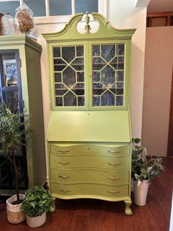 Green & Blue Secretary Desk *Delivery is Available*