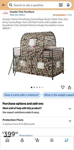 Jr loft frame w/canopy