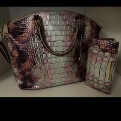 Brahmin Large Duxbury Satchel With Wallet