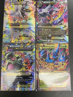 4 Card Lot Make Offer Mega Ex Cards