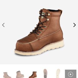 SIZE 7.5 IRISH SETTER BY RED WING WATERPROOF LEATHER SAFETY TOE BOOTS BRAND NEW