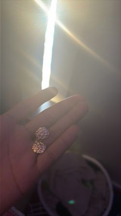 Gold nug earrings