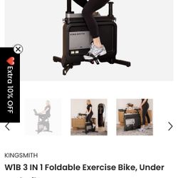 Kingsmith Foldable Exercise Bike Under Desk Bike