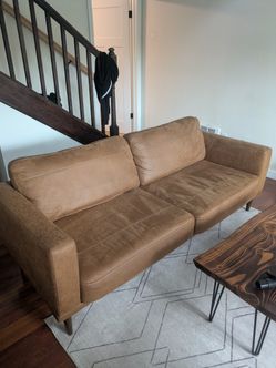 Brown Suede Couch, Like New