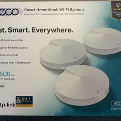 TP-LINK Deco M9 Plus AC2200 Smart Home Mesh WI-Fi System (3-pack)