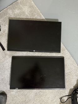 Monitor with desk mount